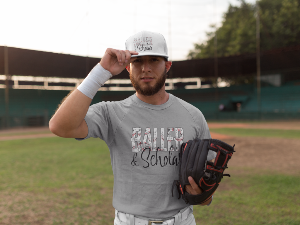 Baseball Player in a tee shirt